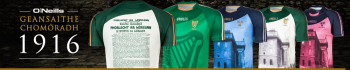 The 1916 Jerseys. Geansaithe Chomóradh 1916.
