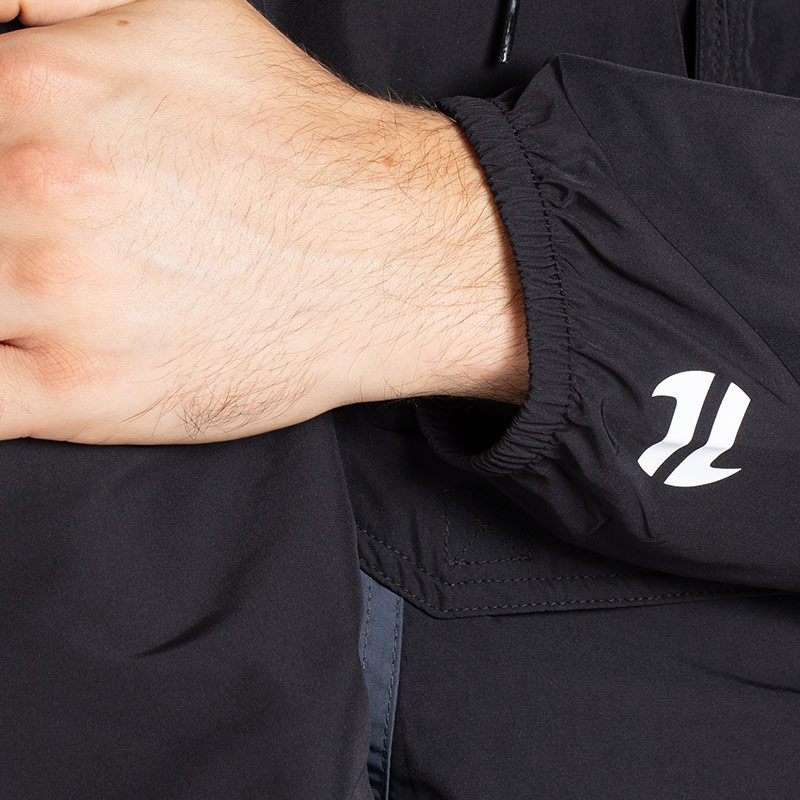 Men's Drifter Half Zip Hooded Windbreaker Black | O'Neills
