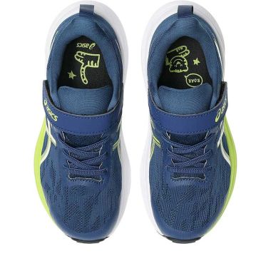 ASICS Kids' GT-1000 14 Junior Running Shoes Blue / Neon Lime- AW26