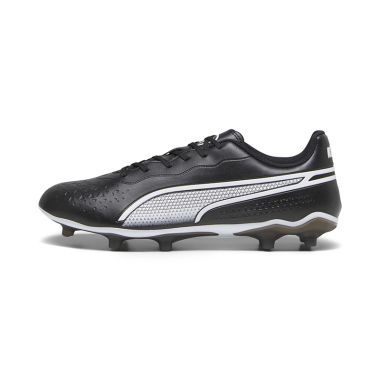 Puma Men&#039;s King Match Play FG/AG Football Boots Black / White