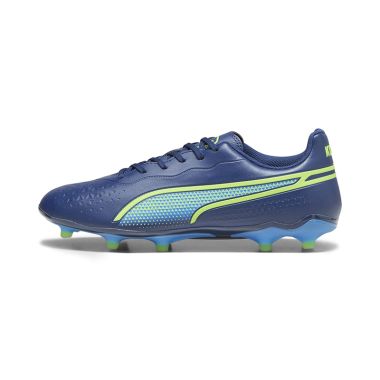 Puma Men&#039;s King Match Play FG/AG Football Boots Navy / Blue / Green