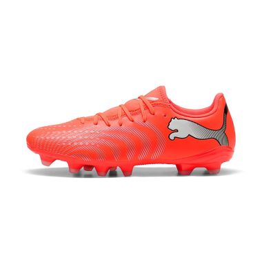 Puma Men's Future 9 Play FG Football Boots Glo Red / White / Black / Silver
