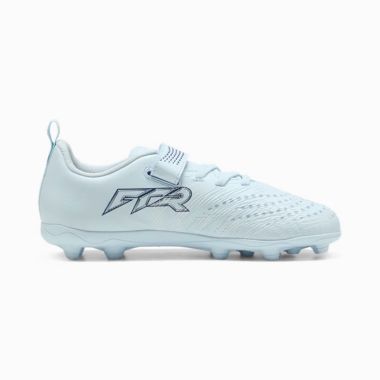 Puma Kids' Future 9 Play Velcro Football Boots Ice Blue / White / Blue Jewel - SS26