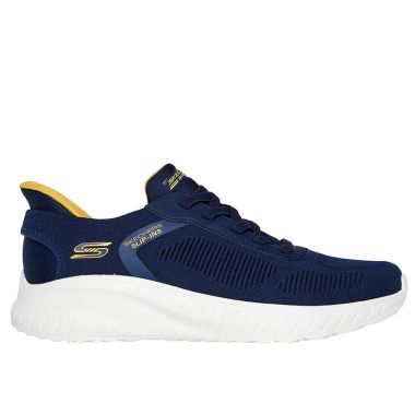 Skechers Men&#039;s Slip-ins: BOBS Sport Squad Chaos - Solid Step Trainers Navy / Orange - AW25