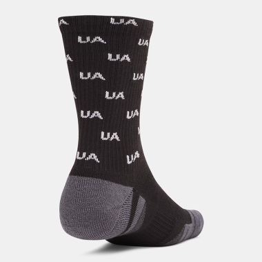 Under Armour UA Performance Tech 3-Pack Crew Socks Black / Black / White