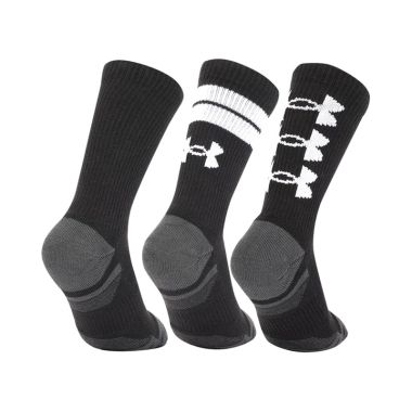 Under Armour UA Performance Tech 3-Pack Crew Socks Black / White