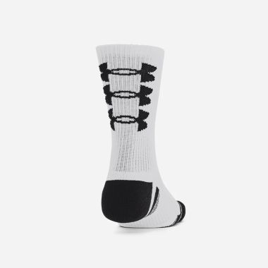 Under Armour Performance Tech 3-Pack Crew Socks White / Black
