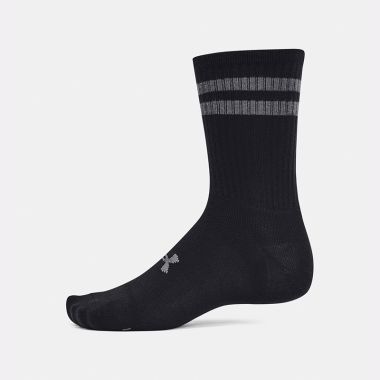 Under Armour UA Essential 6-Pack Crew Socks Black / Castlerock