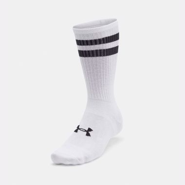 Under Armour UA Essential 6-Pack Crew Socks White / Black