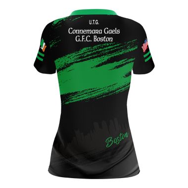Connemara Gaels GFC Boston Women&#039;s Fit Intermediate Black Jersey