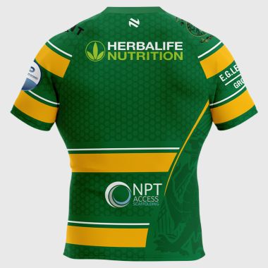 Aberavon Green Stars Rugby Match Tight Fit Jersey