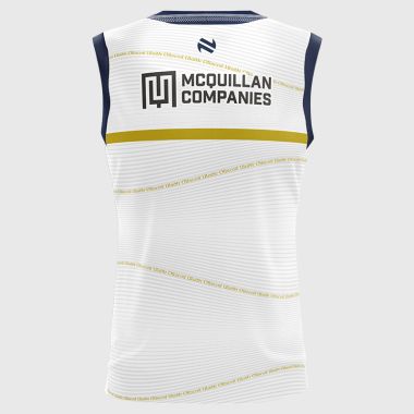 Ulster University GAA Vest White / Marine / Gold