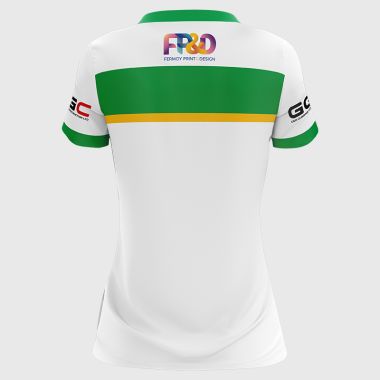 White with Green Stripe Bride Rovers Women&#039;s Fit Alternative Jersey