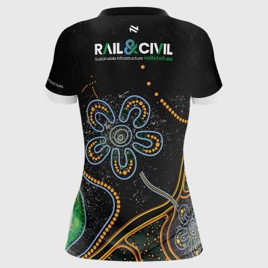 John Mitchels GFC Brisbane Women's Fit Short Sleeve Training Top