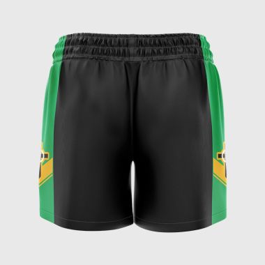 St. Joseph&#039;s Grammar School, Donaghmore PE Shorts Black / Green / Amber - COMPULSORY