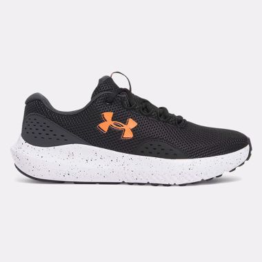 Under Armour Men&#039;s UA Surge 4 Running Shoes Black / Anthracite / Ares Red - AW25
