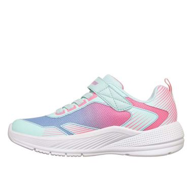 Skechers Kids' Junior Microspec Advance - Oasis Point Trainers Aqua / Multi - SS26