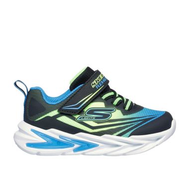Skechers Kids&#039; S Lights: Flex-Glow Ultra Infant Trainers Black / Lime - AW25