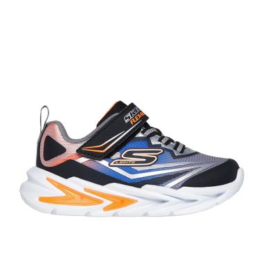 Skechers Kids&#039; Infant S Lights: Flex-Glow Ultra Trainers Black / Silver - SS26