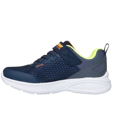 Skechers Kids' Microspec Max Advance - Squad-Pacer Junior Trainers Navy / Orange - AW25