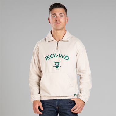 O’Neills A Chara Ireland Micro Fleece Half Zip Cream