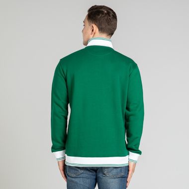 O’Neills Éireann Half Zip Fleece Top Green / White