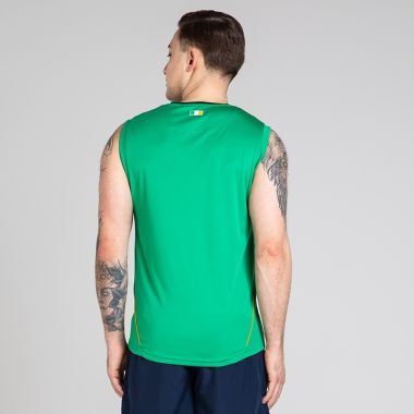 O'Neills Men's Keel Sleeveless T-Shirt Green / Amber / White