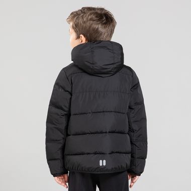 O'Neills Kids' Olympus Hooded Padded Jacket Black / Silver