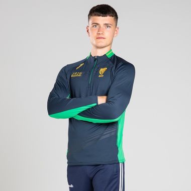 O'Neills Men's 1916 Discovery Half Zip Top Marine / Green / Amber