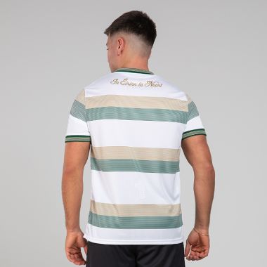O&#039;Neills Men&#039;s Celtic Cross Hooped Jersey White