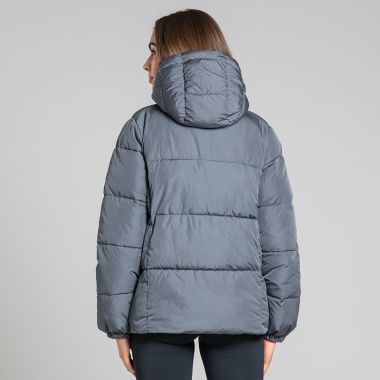O'Neills Women's Cascade Hooded Padded Jacket Grey / Black