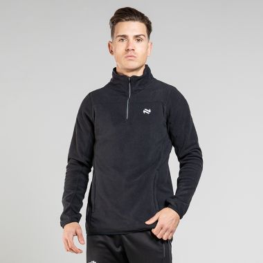O&#039;Neills Men&#039;s Harlow Half Zip Fleece Black / Silver