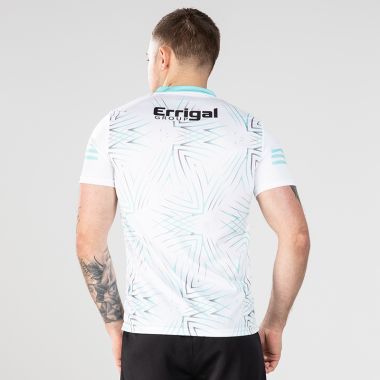 Derry GAA Player Fit Short Sleeve Training Top White / Mint