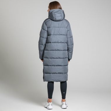O'Neills Women's Solace Longline Hooded Padded Jacket Grey