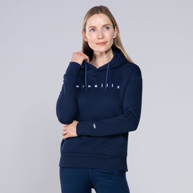Women&#039;s Carrie Fleece Pullover Hoodie Marine / Blue / White