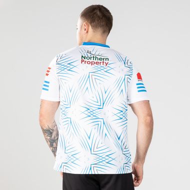 Antrim GAA Short Sleeve Training Top White / Blue