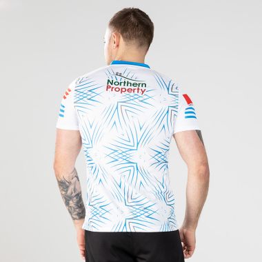 Antrim GAA Player Fit Short Sleeve Training Top White / Blue