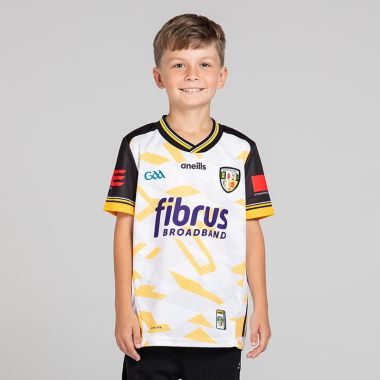 O'Neills Antrim GAA Kids' 2 Stripe Goalkeeper Jersey 2025