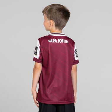 O'Neills Galway GAA Kids' 2 Stripe Home Jersey 2025