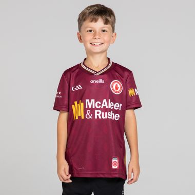 O'Neills Tyrone GAA Kids' 2 Stripe Alternative Jersey 2025