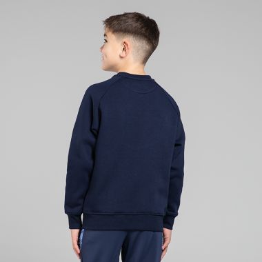 O&#039;Neills Kids&#039; Jaden Fleece Crew Neck Sweatshirt Marine / Sky / Grey