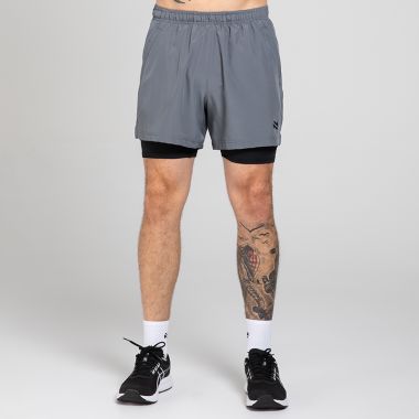O&#039;Neills Men&#039;s Nitro 2 in 1 Shorts Colour Dark Grey /Black