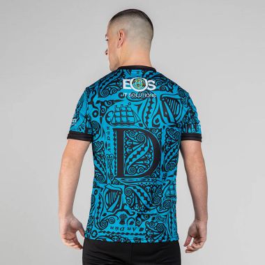 Down GAA Player Fit Training Jersey Black / Turquoise