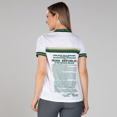 O&#039;Neills 1916 Commemoration Women&#039;s Fit Jersey White / Gold