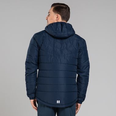O&#039;Neills Men&#039;s Caher Waterproof Hooded Padded Jacket Marine / Silver
