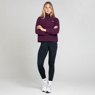 O'Neills Women's Sadie Half Zip Fleece Purple / White