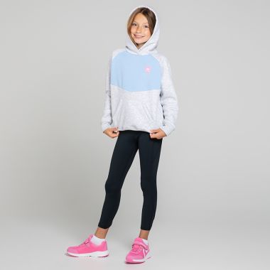 O&#039;Neills Kids&#039; Rhythm Fleece Pullover Hoodie Grey / Blue / Pink