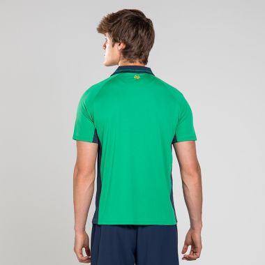 O'Neills Men's 1916 Discovery Polo Shirt Green / Marine / Amber
