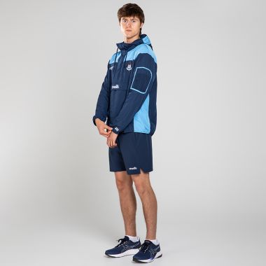 O&#039;Neills Dublin GAA Men&#039;s Drifter Half Zip Hooded Windbreaker Marine / Sky