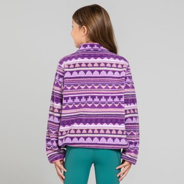 O&#039;Neills Kids&#039; Stella Snap Fleece Top Purple / Pink / Green